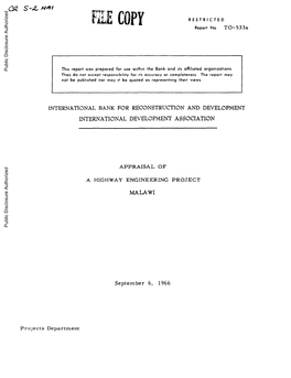 World Bank Document