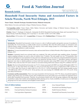 Food & Nutrition Journal