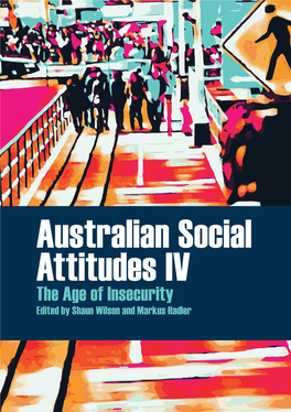 Australian Social Attitudes IV PUBLIC and SOCIAL POLICY SERIES