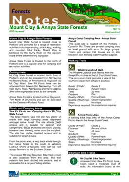 Mount Clay & Annya State Forests