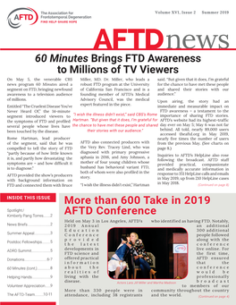 AFTD News Summer 2019