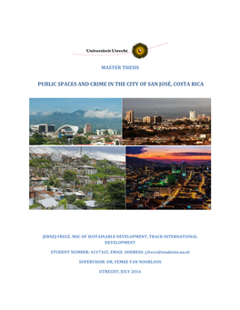 Public Spaces and Crime in the City of San José, Costa Rica