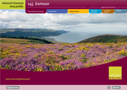 145. Exmoor Area Profile: Supporting Documents
