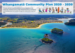 Whangamatā Community Plan 2020 - 2030