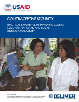 Contraceptive Security