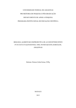 Universidade Federal Do Amazonas Pro Reitoria De