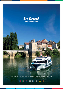 2016 European Boating Holidays