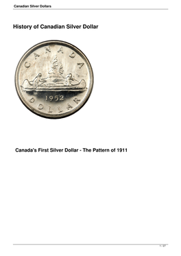 Canadian Silver Dollars