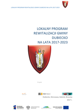 Lokalny Program Rewitalizacji Gminy Dubiecko Na Lata 2017-2023
