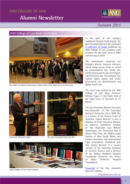 Alumni Newsletter Autumn 2011