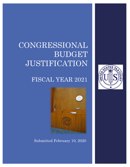 FY 2021 Congressional Budget Justification