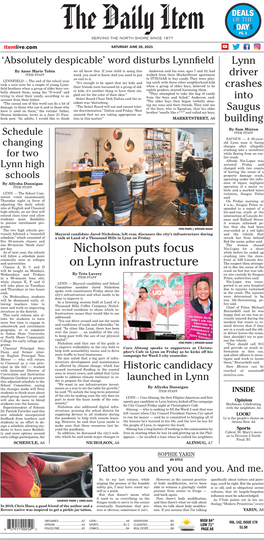 Nicholson Puts Focus on Lynn Infrastructure