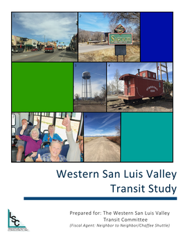 Western San Luis Valley Transit Study