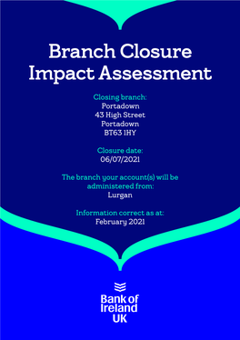 Branch Closure Impact Assessment