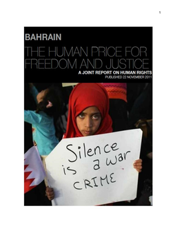 Bahrain: the Human Price for Freedom and Social Justice