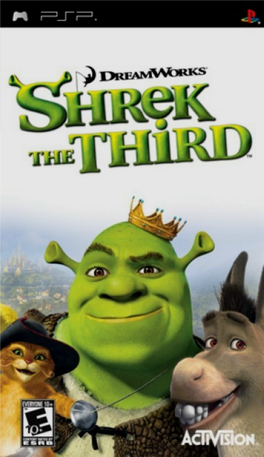 Shrek the Third ™ Disc with the Label Facing Away from the System, Slide Until Fully Inserted and Close the Disc Cover