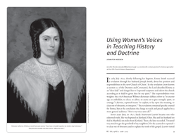 Using Women's Voices in Teaching History and Doctrine