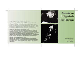 Alexander Von Schlippenbach Peter Brötzmann