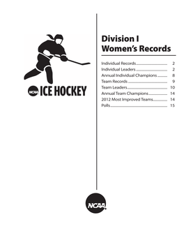 Division I Women's Records