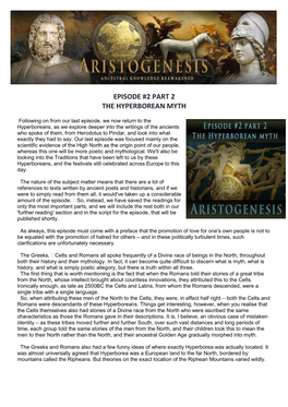 Episode #2 Part 2 the Hyperborean Myth
