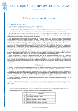 Boletín Oficial Del Principado De Asturias