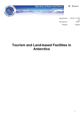 Tourism and Land-Based Facilities in Antarctica