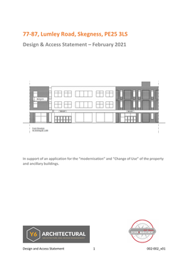 77-87, Lumley Road, Skegness, PE25 3LS Design & Access Statement – February 2021