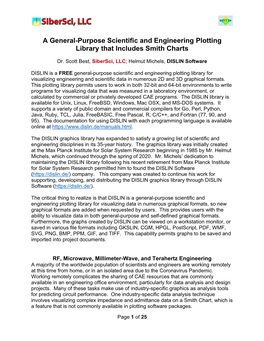 A General-Purpose Scientific and Engineering Plotting Library That Includes Smith Charts