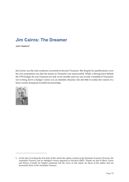 Jim Cairns: the Dreamer