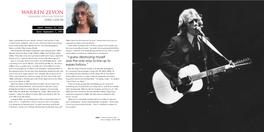 Warren Zevon (Warren William Zevon) Lung Cancer