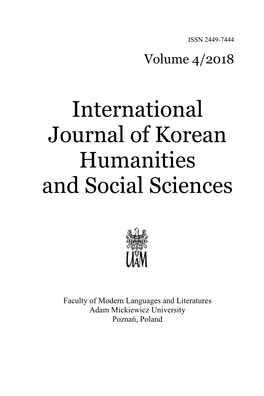 International Journal of Korean Humanities and Social Sciences