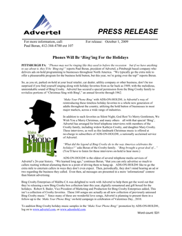 Press Release