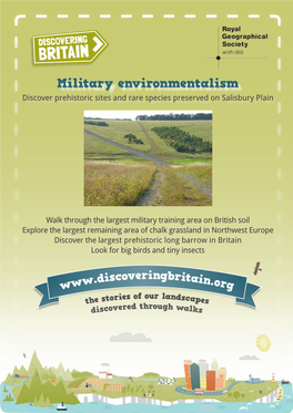 Military Environmentalism Discover Prehistoric Sites and Rare Species Preserved on Salisbury Plain