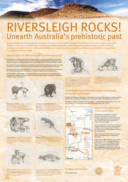 Riversleigh Ancient Animals Poster