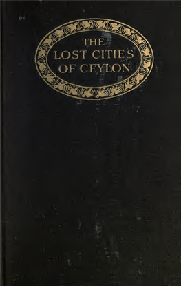 The Lost Cities of Ceylon,