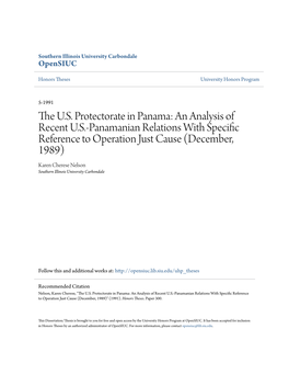 The US Protectorate in Panama