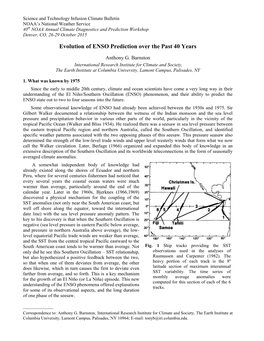 Evolution of ENSO Prediction Over the Past 40 Years