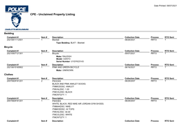 Unclaimed Property Listing