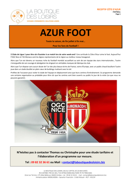 AZUR FOOTBALL Page 1