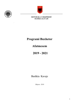 Programi Buxhetor Afatmesem 2019