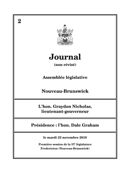 Journal 2, Le Mardi 23 Novembre 2010