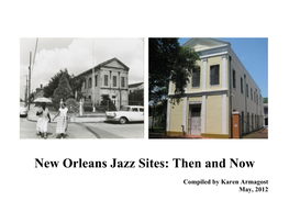 New Orleans Jazz Sites: Then and Now