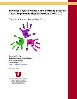 Beverley Taylor Sorenson Arts Learning Program Year 2 Implementation Evaluation 2009-2010
