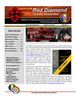 Red Diamond Threats Newsletter