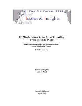 US Missile Defense in the Age of Everything: from BMDS to IAMD