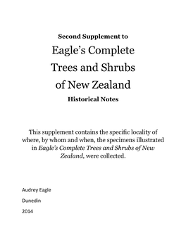 Eagle's Complete Trees and Shrubs of New Zealand