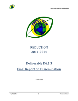 D6.1.3 [Final Report on Dissemination]