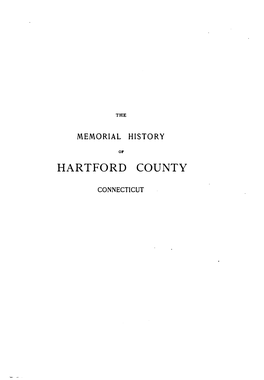 A Memorial History of Hartford County