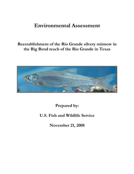 Final Environmental Assessment