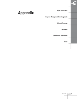 Appendix Program Managers/Acknowledgments